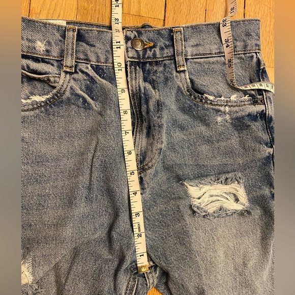 Zara Jeans Zara Distressed High Waist Cropped Jeans Poshmark